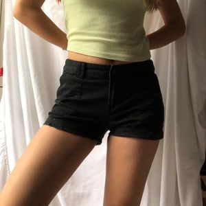 mossimo black mid-high waisted shorts